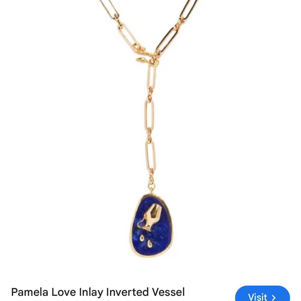 Pamela Love
Inlay Inverted Vessel Pendant Necklace